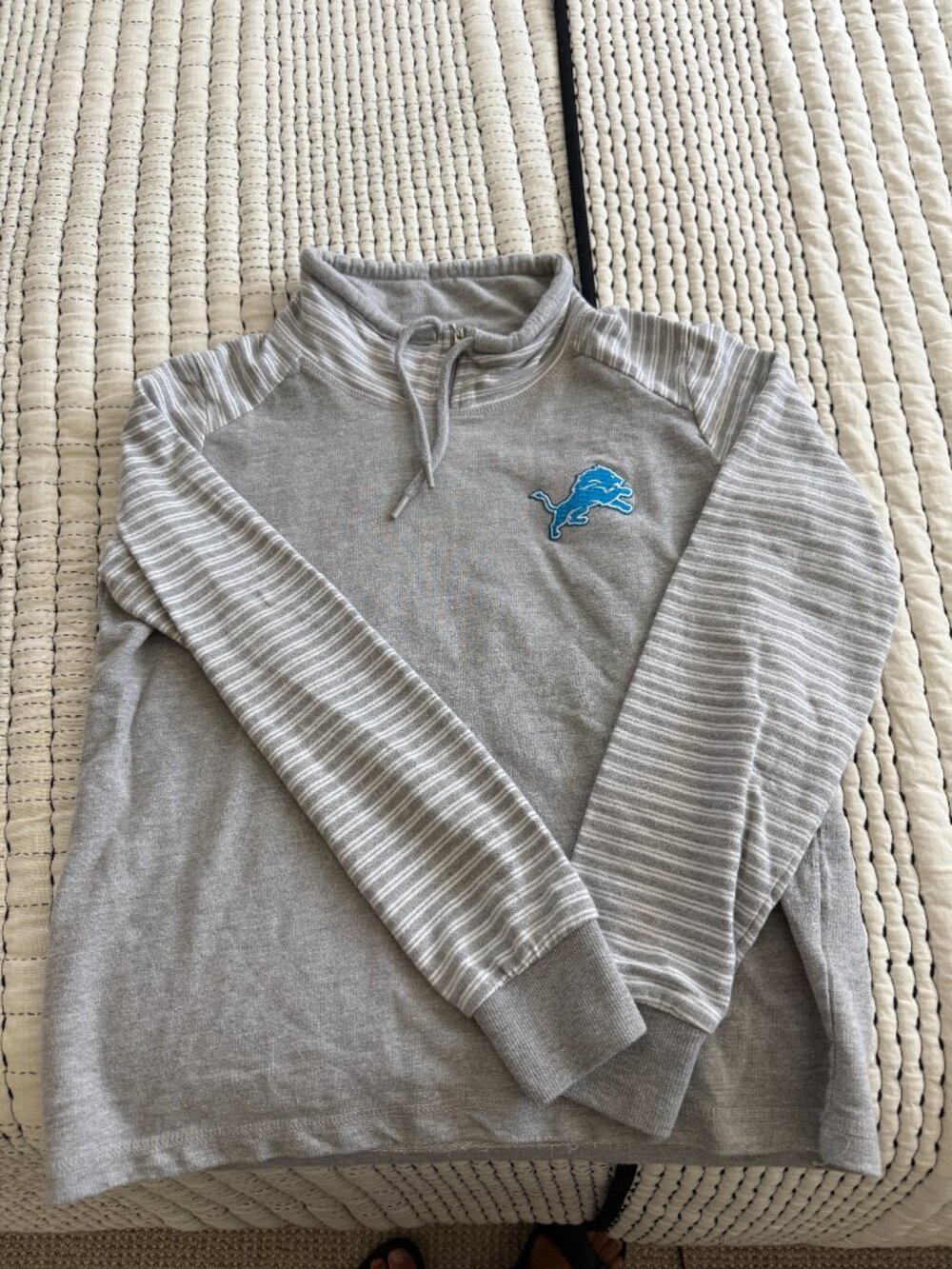 Detroit Lions Gray 3/4 Zip